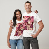 Patchwork Niedlich Nahtloses Muster T-Shirt (Unisex)