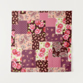 Patchwork Niedlich Nahtloses Muster Wandteppich (Vorderseite (Horizontal))