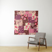 Patchwork Niedlich Nahtloses Muster Wandteppich (Beispiel (Horizontal))