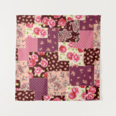 Patchwork Niedlich Nahtloses Muster Wandteppich (Vorderseite)