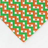 Patchwork Niger Flag Muster Fleecedecke (Ecke)