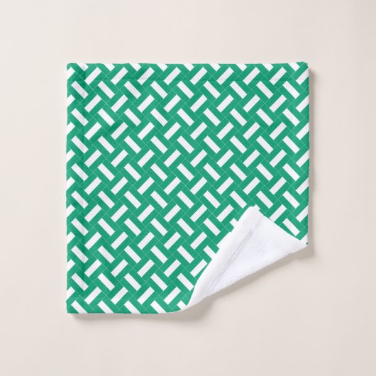 Patchwork Nigeria Flag Pattern Badhandtuch Set (Waschlappen)