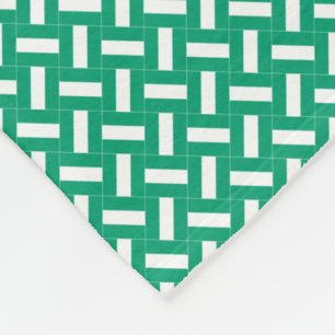 Patchwork Nigeria Flag Pattern Fleecedecke