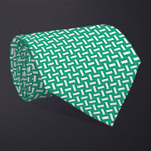 Patchwork Nigeria Flag Pattern Krawatte