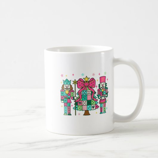 Patchwork Nutcracker Weihnachtsbaum Nk Nutcracker Kaffeetasse (Rechts)