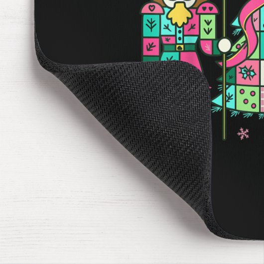 Patchwork Nutcracker Weihnachtsbaum Nk Nutcracker Mousepad (Ecke)