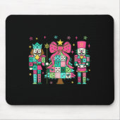 Patchwork Nutcracker Weihnachtsbaum Nk Nutcracker Mousepad (Vorne)