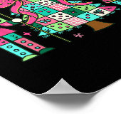 Patchwork Nutcracker Weihnachtsbaum Nk Nutcracker Poster (Ecke)