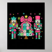 Patchwork Nutcracker Weihnachtsbaum Nk Nutcracker Poster (Vorne)