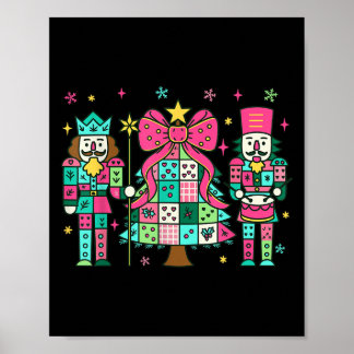 Patchwork Nutcracker Weihnachtsbaum Nk Nutcracker Poster