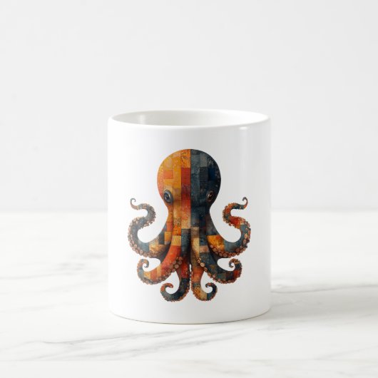 Patchwork Octopus-Tasse Kaffeetasse (Mittel)