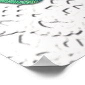 Patchwork "Oma" an der Spitze Poster (Ecke)