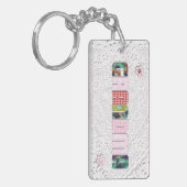 Patchwork "Oma" an der Spitze Schlüsselanhänger (Vorderseite links)