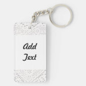 Patchwork "Oma" an der Spitze Schlüsselanhänger (Rückseite)