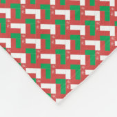Patchwork Oman Flag Muster Fleecedecke (Ecke)