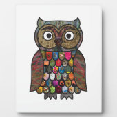 Patchwork Owl Fotoplatte (Vorderseite)