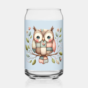 Patchwork Owl in Whimsical Woodland Dosenglas