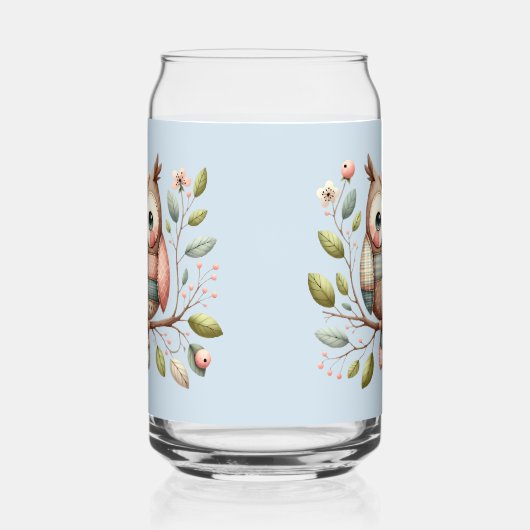 Patchwork Owl in Whimsical Woodland Dosenglas (Links)