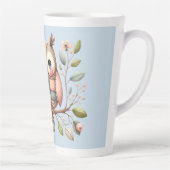 Patchwork Owl in Whimsical Woodland Milchtasse (Rechts)