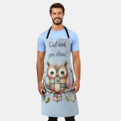 Patchwork Owl in Whimsical Woodland Schürze (Getragen)