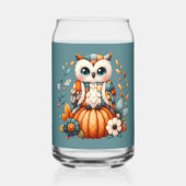 Patchwork Owl on Pumpkin - Cottcore Fall Dosenglas (Vorderseite)