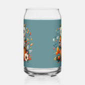 Patchwork Owl on Pumpkin - Cottcore Fall Dosenglas (Links)