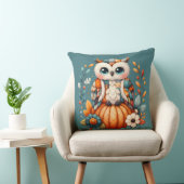 Patchwork Owl on Pumpkin - Cottcore Fall Kissen (Stuhl )
