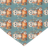 Patchwork Owl on Pumpkin - Cottcore Fall Tischdecke (Schrägansicht)