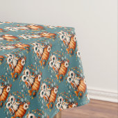 Patchwork Owl on Pumpkin - Cottcore Fall Tischdecke (Beispiel)