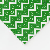 Patchwork Pakistan Flag Pattern Fleecedecke (Ecke)