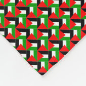 Patchwork Palestine Flag Pattern Fleecedecke (Ecke)