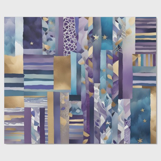 Patchwork-Papier Geschenkpapier (Flach)