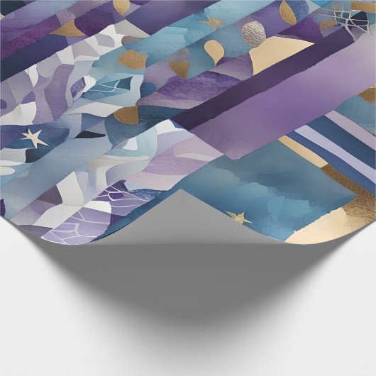 Patchwork-Papier Geschenkpapier (Ecke)