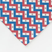 Patchwork Paraguay Flag Muster Fleecedecke (Ecke)