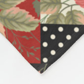 Patchwork Pattern Blume Polka Dot Geometric Plai Fleecedecke (Ecke)