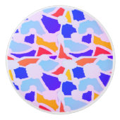 PATCHWORK PATTERN GEMISCHTE FARBEN KERAMIKKNAUF (Vorderseite)
