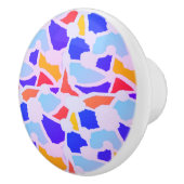 PATCHWORK PATTERN GEMISCHTE FARBEN KERAMIKKNAUF (Rechts)