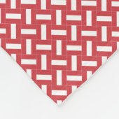 Patchwork Peru Flag Muster Fleecedecke (Ecke)