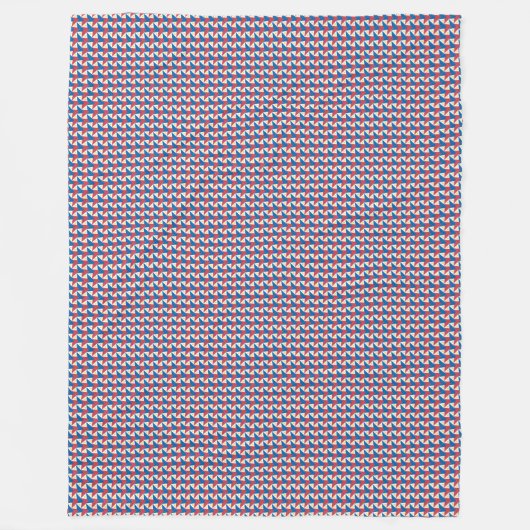 Patchwork Philippinen-Flaggenmuster Fleecedecke (Vorderseite)