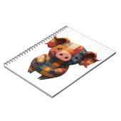 Patchwork-Pig-Notebook Notizblock (Linke Seite)