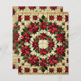 Patchwork Poinsettia Wreath Scrapbook