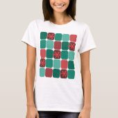 Patchwork Poinsettias T - Shirt (Vorderseite)