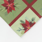 Patchwork Poinsettias T - Shirt Fleecedecke (Ecke)