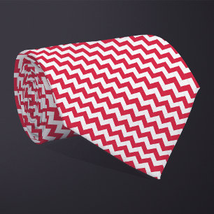 Patchwork Polen Flaggenmuster Krawatte