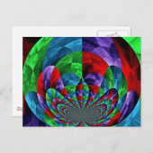 PATCHWORK POSTCARD POSTKARTE (Vorne/Hinten)