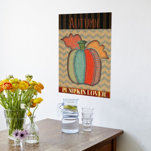 Patchwork Pumpkin Lover Herbst Foliendrucke (Ablage(Küche))