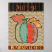 Patchwork Pumpkin Lover Herbst Foliendrucke (Vorderseite)