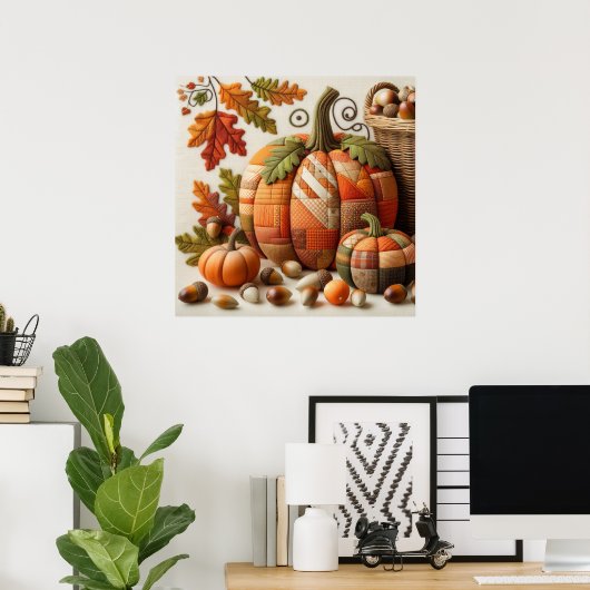 Patchwork Pumpkin Poster (Heimbüro)
