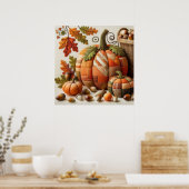 Patchwork Pumpkin Poster (Küche)