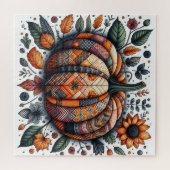 Patchwork Pumpkin Puzzle (Horizontal)